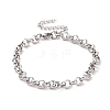 304 Stainless Steel Rolo Chain Bracelet for Men Women BJEW-E031-06P-03-1