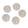 Peace Sign Alloy Crystal Rhinestone Beads LS-RB-J451-01S-2