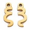 Ion Plating(IP) 304 Stainless Steel Pendants STAS-A045-06G-2