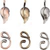 Brass Hook Clasps KK-FH0001-40-1