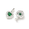 Brass Micro Pave Cubic Zirconia Pendants KK-Z139-05S-3