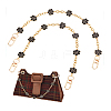 Alloy Enamel Flower Brass Cable Chains Bag Extender Chains HJEW-PH01994-6