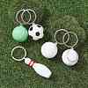 ABS Plastic Sports Ball Theme Pendants Keychains KEYC-JKC00659-2