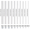 BENECREAT 30Pcs 10 Style Aluminium Bar FIND-BC0002-33-2