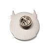 Skull & Wing Alloy Brooch for Backpack Clothes JEWB-G020-12P-2