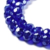 Electroplate Transparent Glass Beads Strands EGLA-A035-T6mm-A06-3