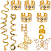 1 Bag Alloy DIY Dreadlock Ring Styling Hair Braiding OHAR-BM0001-08-7