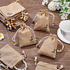 20Pcs Burlap Packing Pouches ABAG-SP0001-57B-4
