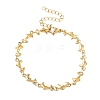 Women's 304 Stainless Steel Dolphin Link Chains Bracelets BJEW-G790-02G-4