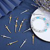 12Pcs 2 Colors 304 Stainless Steel Pendants STAS-BBC0005-57-4