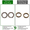 Brass Saw Cut Open Jump Rings KK-G514-01K-B-2
