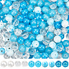 300Pcs 5 Colors Transparent Glass Beads GLAA-SC0002-42C-1