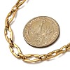 304 Stainless Steel Cross Link Chain Necklaces for Women Men NJEW-JN05433-02-3