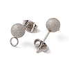 Non-Tarnish 304 Stainless Steel Stud Earring Findings STAS-E179-05D-P-2
