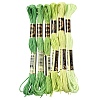6Bundles 6 Colors Polyester Embroidery Floss OCOR-YW0001-24B-1