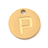 Ion Plating(IP) 304 Stainless Steel Pendants FIND-M017-02G-P-1