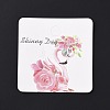 Square Paper Hair Clip Display Cards DIY-B061-01B-04-3