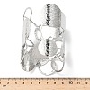 304 Stainless Steel Cuff Bangles for Women BJEW-V006-01B-P-3