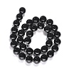 Synthetic Black Stone Beads Strands X-GSR12mmC044-6