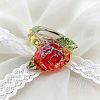 Handmade Lampwork Finger Rings WG782F0-01-1