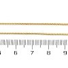 Brass Round Snake Chain Necklaces for Women NJEW-D302-15G-3