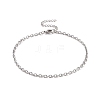 304 Stainless Steel Cable Chain Bracelet for Men Women BJEW-E031-01P-06-1