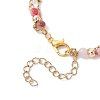 Natural Agate Round Beads Multi-strand Bracelets BJEW-JB12468-03-4