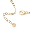 Brass Curb Chains Ring Bracelets BJEW-JB11485-5