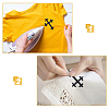 Cross Fleury Polyester Embroidery Iron on Applique Patch PATC-WH0005-44A-6