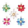 Glass Beaded Pendants PALLOY-MZ01186-1