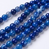 Natural Agate Beads Strands G-G754-07-6mm-1