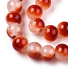 Crackle Baking Paint Imitation Jade Glass Beads Strands DGLA-T003-10mm-10-2