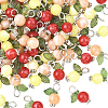 120Pcs 3 Colors Acrylic Pendants OACR-SC0002-58-7