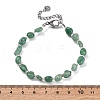 Natural Green Aventurine Beaded Bracelets for Women G-P563-07P-23-5