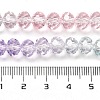 Transparent Painted Glass Beads Strands X1-DGLA-A034-T6mm-A23-3