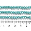 Electroplate Opaque Glass Beads Strands LS-EGLA-A035-P4mm-A12-4