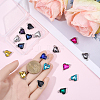 20Pcs 10 Colors Alloy Glass Pendants FIND-BM0001-18-3