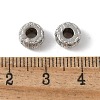 Brass Micro Pave Cubic Zirconia Beads KK-D324-20P-2