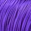 Round Nylon Satin Rattail Cord NWIR-WH0009-15A-18-3