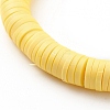 Polymer Clay Heishi Beads Stretch Bracelets BJEW-JB06174-4