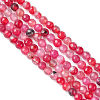 Natural Crackle Agate Bead Strands G-R344-4mm-55-2