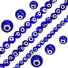 3 Strands 3 Styles Round Handmade Evil Eye Lampwork Beads Strands LAMP-PA0001-48-1