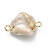 Baroque Natural Trochid Shell Connector Charms PEAR-P004-52KCG-2