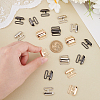12Pcs 3 Colors Alloy Interlocking Clasps FIND-PH0021-43-3