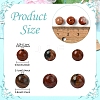 60Pcs Natural Red Jasper Beads G-YW0002-18A-3