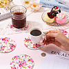 8Pcs PU Leather Cup Mats AJEW-MB0001-12-8