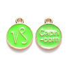 Alloy Enamel Pendants ENAM-S124-01B-06E-1