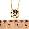 Brass Pave Cubic Zirconia Birth Stone Constellation Pendant Cable Chain Necklaces LS-NJEW-D334-01G-09-5