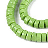 Opaque Solid Color Glass Beads Strands GLAA-N026-3x6mm-07-3