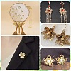 100Pcs 10 Style Brass Bead Caps KK-CJ0002-12-7